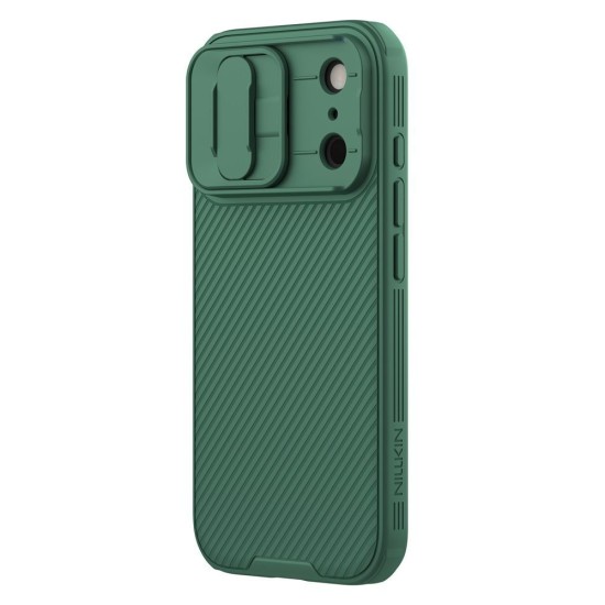 Husa Nillkin CamShield PRO pentru iPhone 17 Pro, Verde Închis Husa Nillkin CamShield PRO pentru iPhone 17 Pro, Verde Închis (Bakr, 57983127569) by www.silkase.ro