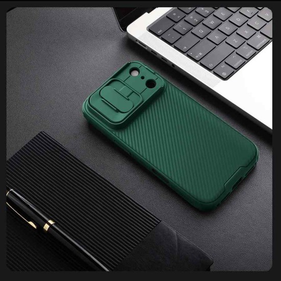 Husa Nillkin CamShield PRO pentru iPhone 17 Pro, Verde Închis Husa Nillkin CamShield PRO pentru iPhone 17 Pro, Verde Închis (Bakr, 57983127569) by www.silkase.ro