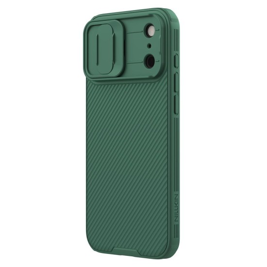 Husa Nillkin CamShield PRO pentru iPhone 17 Pro Max, Verde Închis Husa Nillkin CamShield PRO pentru iPhone 17 Pro Max, Verde Închis (Bakr, 57983127572) by www.silkase.ro