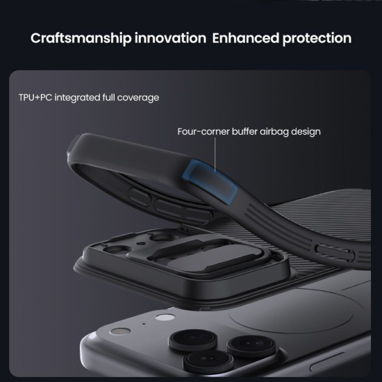 Husa Nillkin CamShield PRO pentru iPhone 17 Pro Max, Aurie Husa Nillkin CamShield PRO pentru iPhone 17 Pro Max, Aurie (Bakr, 57983127574) by www.silkase.ro