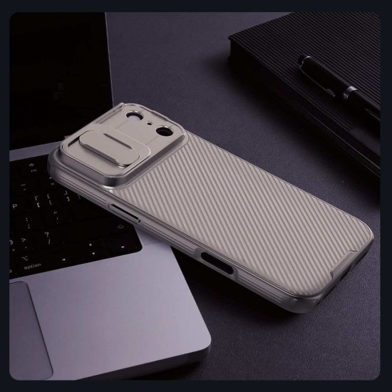 Husa Nillkin CamShield PRO pentru iPhone 17 Pro Max, Aurie Husa Nillkin CamShield PRO pentru iPhone 17 Pro Max, Aurie (Bakr, 57983127574) by www.silkase.ro