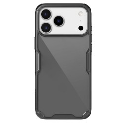 Husa Nillkin Nature TPU PRO pentru Apple iPhone 17 Pro Max, Transparentă (Negru)