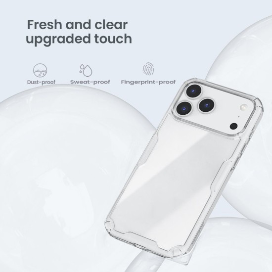 Husa Nillkin Nature TPU PRO pentru Apple iPhone 17 Pro Max, Transparentă (Negru) Husa Nillkin Nature TPU PRO pentru Apple iPhone 17 Pro Max, Transparentă (Negru) (Bakr, 57983127781) by www.silkase.ro