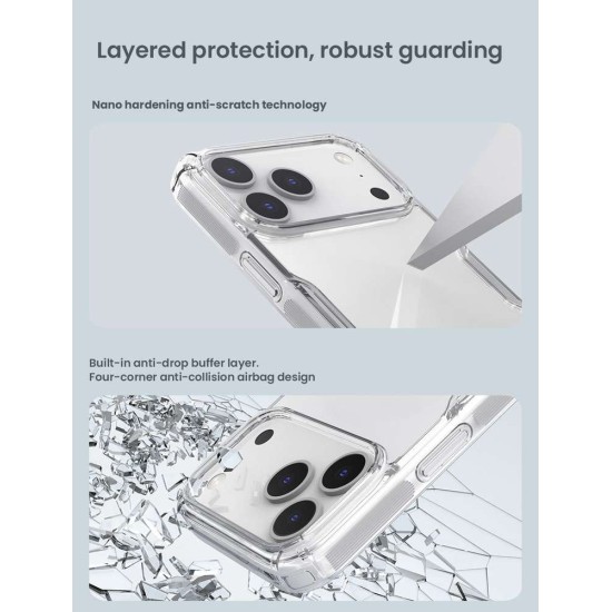 Husa Nillkin Nature TPU PRO pentru Apple iPhone 17 Pro Max, Transparentă (Negru) Husa Nillkin Nature TPU PRO pentru Apple iPhone 17 Pro Max, Transparentă (Negru) (Bakr, 57983127781) by www.silkase.ro