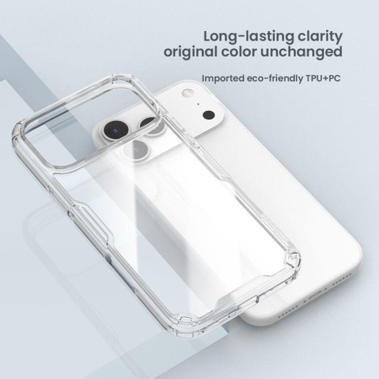 Husa Nillkin Nature TPU PRO pentru Apple iPhone 17 Pro Max, Transparentă (Negru) Husa Nillkin Nature TPU PRO pentru Apple iPhone 17 Pro Max, Transparentă (Negru) (Bakr, 57983127781) by www.silkase.ro
