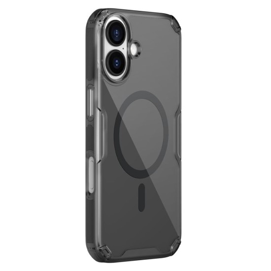 Husa Nillkin Nature TPU PRO Magnetică (MagSafe) pentru Apple iPhone 17, Transparentă (Negru) (Bakr, 57983127782) by www.silkase.ro