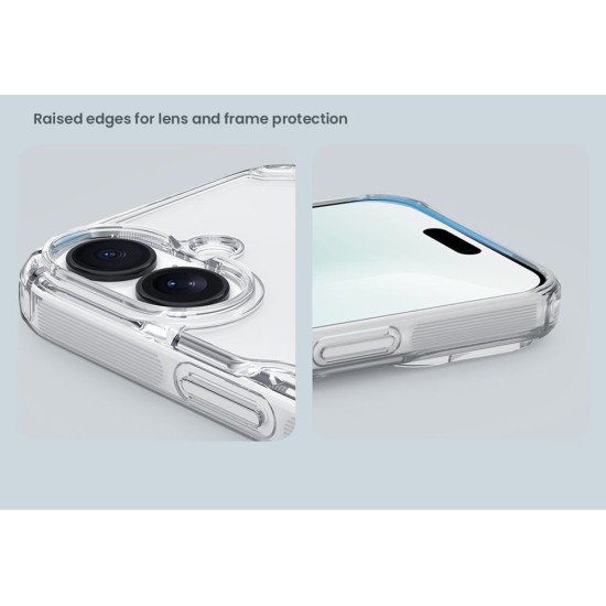 Husa Nillkin Nature TPU PRO Magnetică (MagSafe) pentru Apple iPhone 17, Transparentă (Negru) (Bakr, 57983127782) by www.silkase.ro