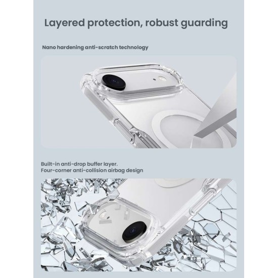 Husa Nillkin Nature TPU PRO Magnetică (MagSafe) pentru Apple iPhone Air, Transparentă (Negru) Husa Nillkin Nature TPU PRO Magnetică (MagSafe) pentru Apple iPhone Air, Transparentă (Negru) (Bakr, 57983127783) by www.silkase.ro