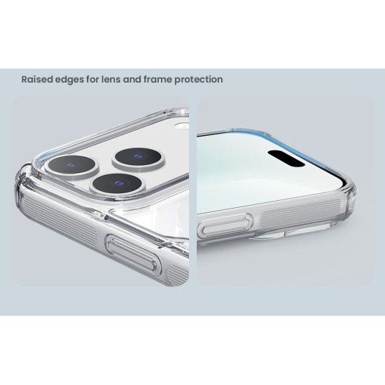 Husa Nillkin Nature TPU PRO Magnetică (MagSafe) pentru Apple iPhone 17 Pro Max, Transparentă (Negru) (Bakr, 57983127785) by www.silkase.ro