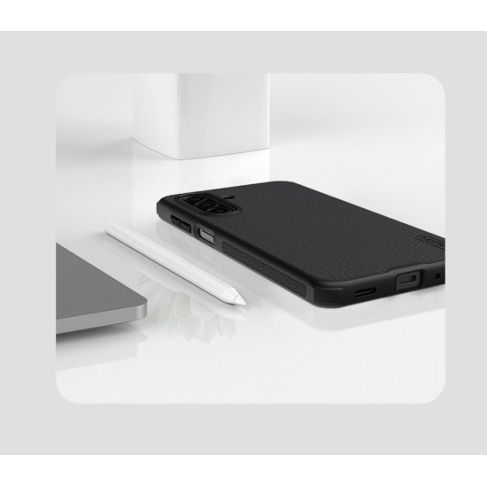 Husa Nillkin Super Frosted PRO pentru Samsung Galaxy A17 5G, Neagra (Bakr, 57983128084) by www.silkase.ro