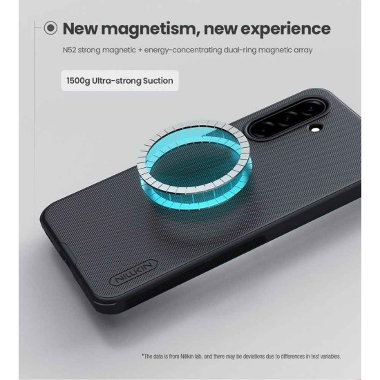 Husa Nillkin Super Frosted PRO Magnetică (MagSafe) pentru Samsung Galaxy A17 5G, Neagra (Bakr, 57983128086) by www.silkase.ro