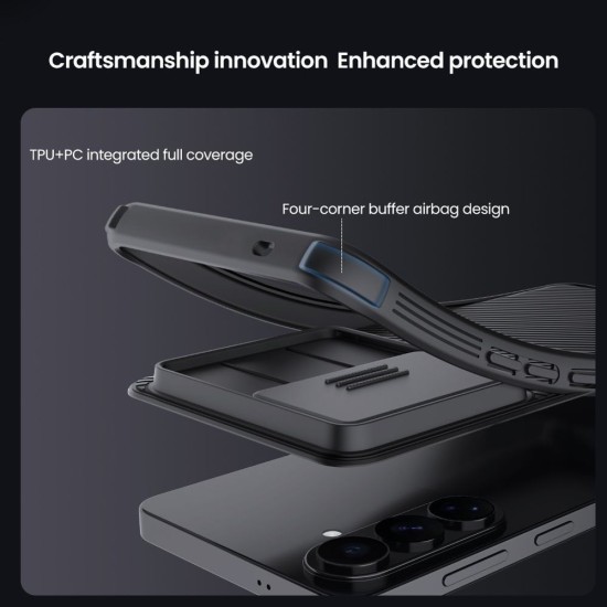 Husă Nillkin CamShield PRO Hard pentru Samsung Galaxy S26+ Negru (S26 Plus, 57983129400) by www.silkase.ro