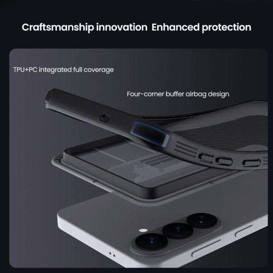 Husă Nillkin CamShield PRO Hard pentru Samsung Galaxy S26+ Negru Transparent (S26 Plus, 57983129401) by www.silkase.ro