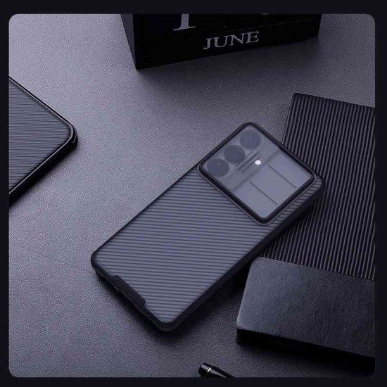 Husă Nillkin CamShield PRO Hard pentru Samsung Galaxy S26+ Negru Transparent (S26 Plus, 57983129401) by www.silkase.ro