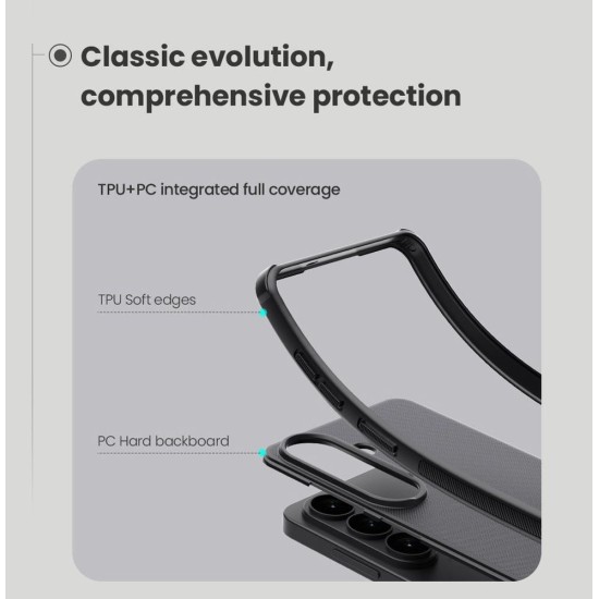 Husă Magnetică Nillkin Super Frosted PRO pentru Samsung Galaxy S26 Negru (S26, 57983129426) by www.silkase.ro