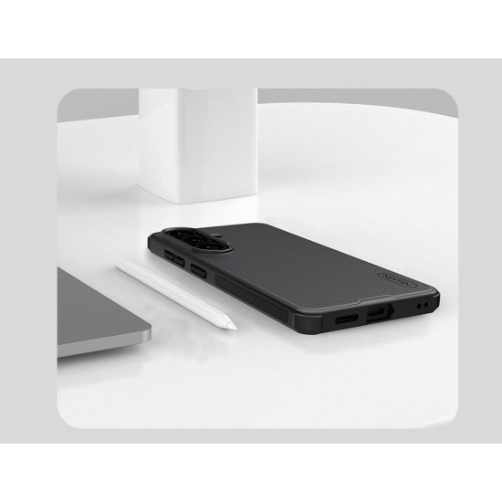 Husă Magnetică Nillkin Super Frosted PRO pentru Samsung Galaxy S26 Negru (S26, 57983129426) by www.silkase.ro
