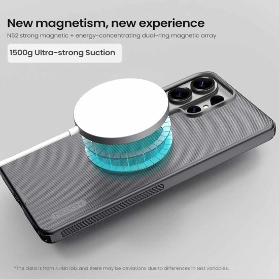 Husă Magnetică Nillkin Super Frosted PRO pentru Samsung Galaxy S26 Ultra Negru Transparent Husă Magnetică Nillkin Super Frosted PRO pentru Samsung Galaxy S26 Ultra Negru Transparent (S26 Ultra, 57983129431) by www.silkase.ro