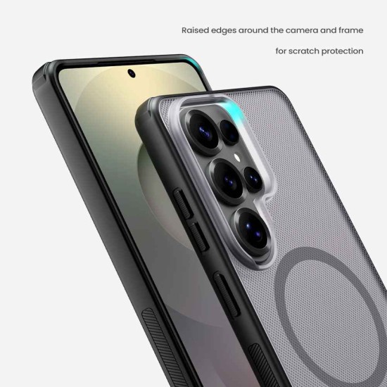Husă Magnetică Nillkin Super Frosted PRO pentru Samsung Galaxy S26 Ultra Negru Transparent Husă Magnetică Nillkin Super Frosted PRO pentru Samsung Galaxy S26 Ultra Negru Transparent (S26 Ultra, 57983129431) by www.silkase.ro