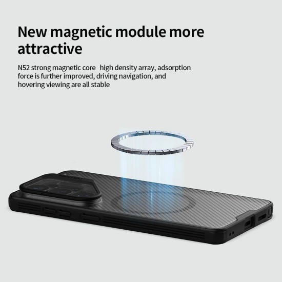 Husă Magnetică Nillkin CamShield Prop pentru Samsung Galaxy S26 Ultra Negru Transparent (S26 Ultra, 57983129397) by www.silkase.ro