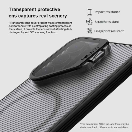 Husă Magnetică Nillkin CamShield Prop pentru Samsung Galaxy S26 Ultra Negru Transparent (S26 Ultra, 57983129397) by www.silkase.ro