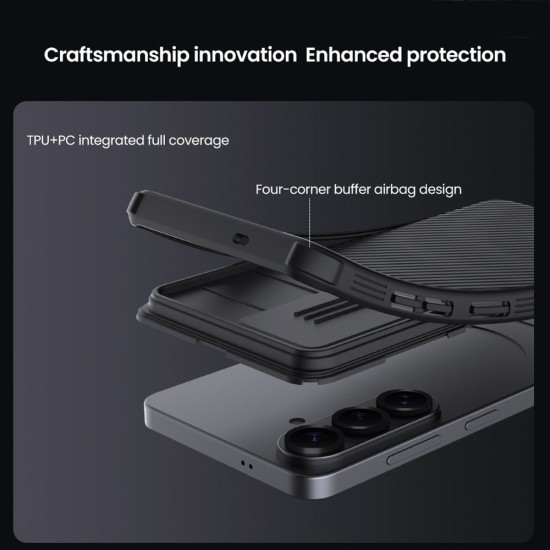Husă Nillkin CamShield PRO Hard pentru Samsung Galaxy S26 Negru (S26, 57983129398) by www.silkase.ro