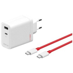 Pachet Încărcător Voiaj OnePlus SUPERVOOC 120W (USB-A + USB-C) + Cablu USB-C, Alb Pachet Încărcător Voiaj OnePlus SUPERVOOC 120W (USB-A + USB-C) + Cablu USB-C, Alb