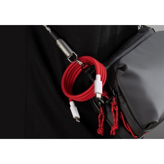 Cablu de Date Magnetic Original OnePlus SUPERVOOC USB-C la USB-C, 10A, 1.2m, Roșu Cablu de Date Magnetic Original OnePlus SUPERVOOC USB-C la USB-C, 10A, 1.2m, Roșu (Bakr, 5461100660) by www.silkase.ro
