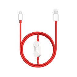 Cablu de Date 2-în-1 OnePlus SUPERVOOC (USB-A/USB-C), 8A, 1.2m, Roșu