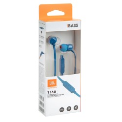 Casti Audio In-Ear JBL T160, Conector 3.5mm, Blue