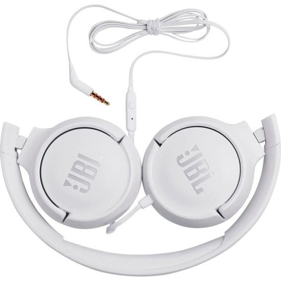 Căști On-Ear JBL Tune 500, Albe (Bakr, 57983112610) by www.silkase.ro