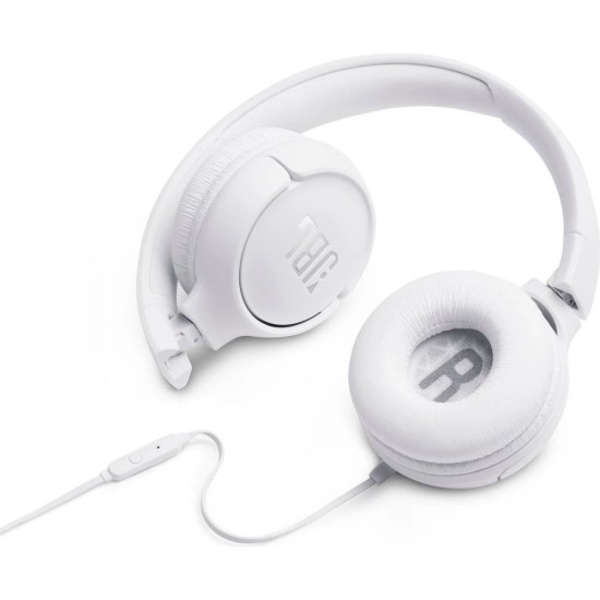 Căști On-Ear JBL Tune 500, Albe (Bakr, 57983112610) by www.silkase.ro