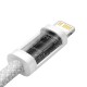 Cablu Baseus Dynamic Series USB-C la Lightning, 20W, 2m, Alb (CALD000102) Cablu Baseus Dynamic Series USB-C la Lightning, 20W, 2m, Alb (CALD000102) (Cabluri Telefon, CALD000102) by www.silkase.ro