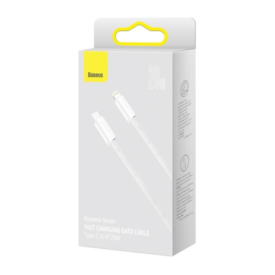 Cablu Baseus Dynamic Series USB-C la Lightning, 20W, 2m, Alb (CALD000102) Cablu Baseus Dynamic Series USB-C la Lightning, 20W, 2m, Alb (CALD000102) (Cabluri Telefon, CALD000102) by www.silkase.ro