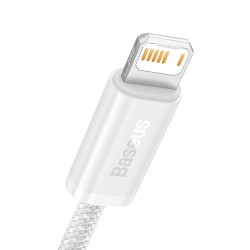 Cablu de Date si Incarcare Baseus Dynamic Series, USB la Lightning, 2.4A, 2m, Alb Cablu de Date si Incarcare Baseus Dynamic Series, USB la Lightning, 2.4A, 2m, Alb