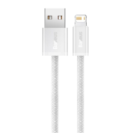 Cablu de Date si Incarcare Baseus Dynamic Series, USB la Lightning, 2.4A, 2m, Alb Cablu de Date si Incarcare Baseus Dynamic Series, USB la Lightning, 2.4A, 2m, Alb (Cabluri Telefon, CALD000502) by www.silkase.ro