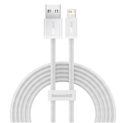 Cablu de Date si Incarcare Baseus Dynamic Series, USB la Lightning, 2.4A, 2m, Alb