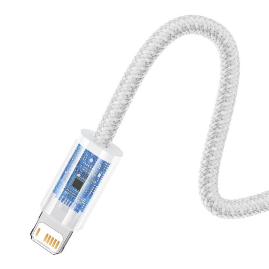 Cablu de Date si Incarcare Baseus Dynamic Series, USB la Lightning, 2.4A, 2m, Alb Cablu de Date si Incarcare Baseus Dynamic Series, USB la Lightning, 2.4A, 2m, Alb (Cabluri Telefon, CALD000502) by www.silkase.ro