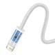 Cablu de Date si Incarcare Baseus Dynamic Series, USB la Lightning, 2.4A, 2m, Alb Cablu de Date si Incarcare Baseus Dynamic Series, USB la Lightning, 2.4A, 2m, Alb (Cabluri Telefon, CALD000502) by www.silkase.ro