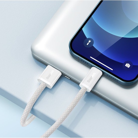 Cablu de Date si Incarcare Baseus Dynamic Series, USB la Lightning, 2.4A, 2m, Alb Cablu de Date si Incarcare Baseus Dynamic Series, USB la Lightning, 2.4A, 2m, Alb (Cabluri Telefon, CALD000502) by www.silkase.ro