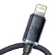 Cablu de Date Baseus Crystal Shine Series USB la Lightning 20W, 1.2m, Black Cablu de Date Baseus Crystal Shine Series USB la Lightning 20W, 1.2m, Black (Cabluri Telefon, CAJY000001) by www.silkase.ro
