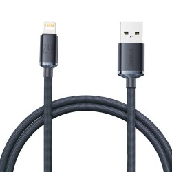 Cablu de Date Baseus Crystal Shine Series USB la Lightning 20W, 1.2m, Black