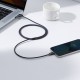 Cablu de Date Baseus Crystal Shine Series USB la Lightning 20W, 1.2m, Black Cablu de Date Baseus Crystal Shine Series USB la Lightning 20W, 1.2m, Black (Cabluri Telefon, CAJY000001) by www.silkase.ro