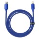 Cablu Date Baseus Crystal Shine Series USB-C la Lightning, 20W, 1.2m, Blue Cablu Date Baseus Crystal Shine Series USB-C la Lightning, 20W, 1.2m, Blue (Bakr, CAJY000203) by www.silkase.ro