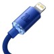 Cablu Date Baseus Crystal Shine Series USB-C la Lightning, 20W, 1.2m, Blue Cablu Date Baseus Crystal Shine Series USB-C la Lightning, 20W, 1.2m, Blue (Bakr, CAJY000203) by www.silkase.ro