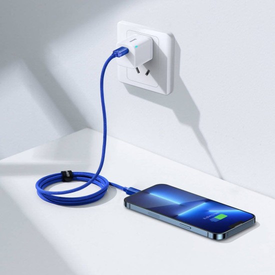 Cablu Date Baseus Crystal Shine Series USB-C la Lightning, 20W, 1.2m, Blue Cablu Date Baseus Crystal Shine Series USB-C la Lightning, 20W, 1.2m, Blue (Bakr, CAJY000203) by www.silkase.ro