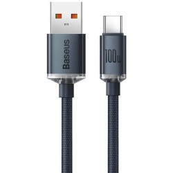 Cablu de Date și Încărcare Baseus Crystal Shine Series USB la USB-C 100W, 1.2m, Black Cablu de Date și Încărcare Baseus Crystal Shine Series USB la USB-C 100W, 1.2m, Black