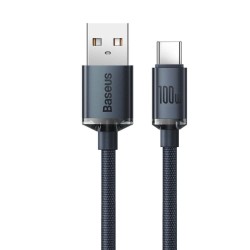Cablu de Date și Încărcare Baseus Crystal Shine Series, USB la USB-C, 100W, 2m, Black Cablu de Date și Încărcare Baseus Crystal Shine Series, USB la USB-C, 100W, 2m, Black