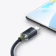 Cablu de Date și Încărcare Baseus Crystal Shine Series, USB la USB-C, 100W, 2m, Black (Cabluri Telefon, CAJY000501) by www.silkase.ro