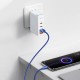 Cablu de Date și Încărcare Baseus Crystal Shine Series, USB la USB-C, 100W, 2m, Blue (Cabluri Telefon, CAJY000503) by www.silkase.ro