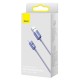 Cablu de Date și Încărcare Baseus Crystal Shine Series, USB la USB-C, 100W, 2m, Purple Cablu de Date și Încărcare Baseus Crystal Shine Series, USB la USB-C, 100W, 2m, Purple (Cabluri Telefon, CAJY000505) by www.silkase.ro